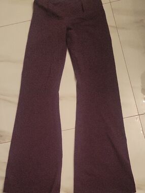 Women's Flared Dress Pants in Deep Purple